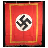 WWII German Ornate Gold-Trimmed Podium Banner