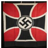 WWII German Printed 4-Foot Reich War Flag