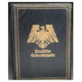 1923 German Deutsche Gedenkhalle History Book