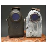 Pair WWII German Hassia Pocket Flashlights