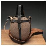 German WWII M31 Canteen With Cup and Straps