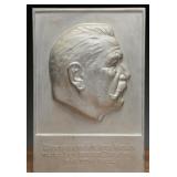 1935 Cast-Iron Hindenburg Relief by W. Wolff