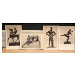 1936 Berlin Olympic Art Exhibition Cards ï¿½ 4 Pc