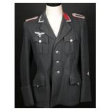 WWII German Fire Police NCO Tunic w/Luft Eagle