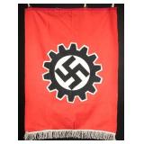 Fringed German Labor Front Podium Banner