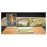 4-card set 1936 Olympics Postcards