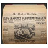 WWII Newspaper Binder Pueblo Chieftain 1940-1941