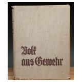1930s German Book Volk ans Gewehr Clothbound