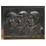 1933 Potsdam Day Cast Iron Triple Portrait Plaque