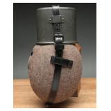 German WWII M31 Canteen With Cup and Strap