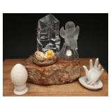 Crystal & Porcelain Christmas & Easter Figures, 5