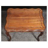 Mid-Century French Provincial Wood Accent Table