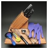 KitchenAid Knife Block Set and Baking Utensils