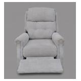 Light Fabric Recliner Armchair
