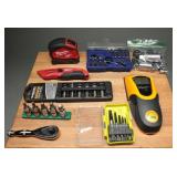 Assorted Hand Tools, Sockets & Zircon Stud Finder