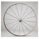 Antique 48" Wrought Iron Wagon Wheel
