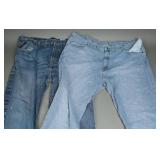 Wrangler & Ariat FR Menï¿½s Blue Jeans (2), 46 x 30