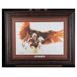 Framed Bev Doolittle Rushing War Eagle Print