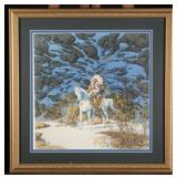 Framed Bev Doolittle Two Indian Horses Print