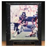 Clinton Portis Signed Photo With Plaque and COA
