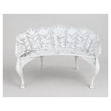 Cast Aluminum Laurel Pattern Demilune Garden