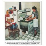 E Gonzales "En la Cocina" Exhibition Signed Post