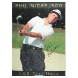 Phil Mickelson Signed Yonex ADX Tour Irons Poster