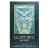 Bay Bridge San Francisco 50th John Mattos Poster