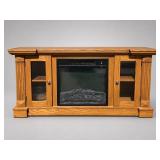 Decor Flame Rustic Electric Fireplace