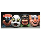 1970s Vintage Ben Cooper Halloween Masks, (4)