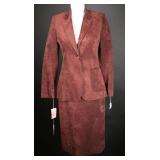 70s NOS Lilli Ann Ultra Suede Chocolate Brown