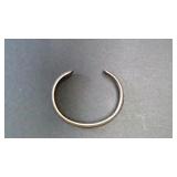 Sterling Enamel Cuff Bracelet w/ 5 Horses, 22.19g