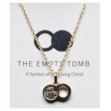 'He Lives' Empty Tomb Pendant Necklace, 1.43g