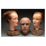 3 AKO Germany Mannequin Display Heads