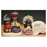 Goebel DeGrazia Plaque & Wondering Figures, (2)