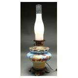 American Strawberry Glass Parlor Lamp c.1900