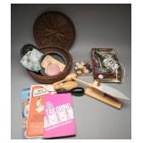 Sewing Basket, Notions, Tailoring, Crochet Tools