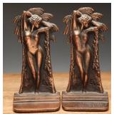 Verona Eve Verona Bronze Metal Art Deco Bookends 2