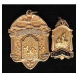 Gold-Filled Swimming Medals, Herff Jones 1950s (2)