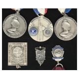 1950s Sterling Silver Swimming Medals, 103.36g