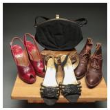 Corde Handbag, Pairs Period Footwear, 1940s-80s
