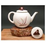 Winfield Pottery Dragon Flower Teapot + Extra Lid