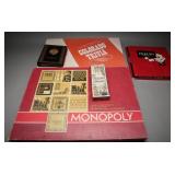 Vintage Board and Card Games w/ Address Book, (5)