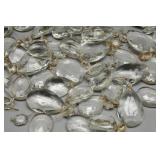 Antique Faceted Glass Chandelier Prisms and Drops