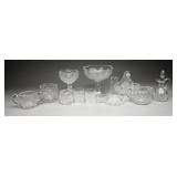 Cut Glass Compotes & Basket Pressed Glassware
