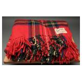 Glen Lossie Stewart Scottish Wool Plaid Throw