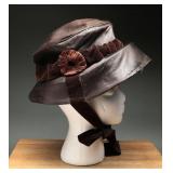 King Bee Hat St. Louis Silk Motoring Bonnet c.1900