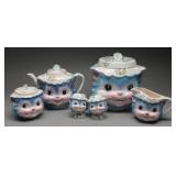 Lefton Miss Priss Cat Cookie Jar Tea Service, (6)