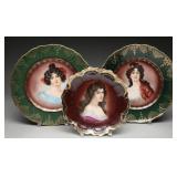 Beyer & Bock & Royal Vienna Amorosa Plates, (3)