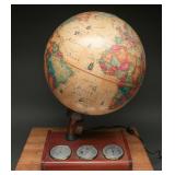 Scan-Globe Lighted Globe Weather Station c. 1980